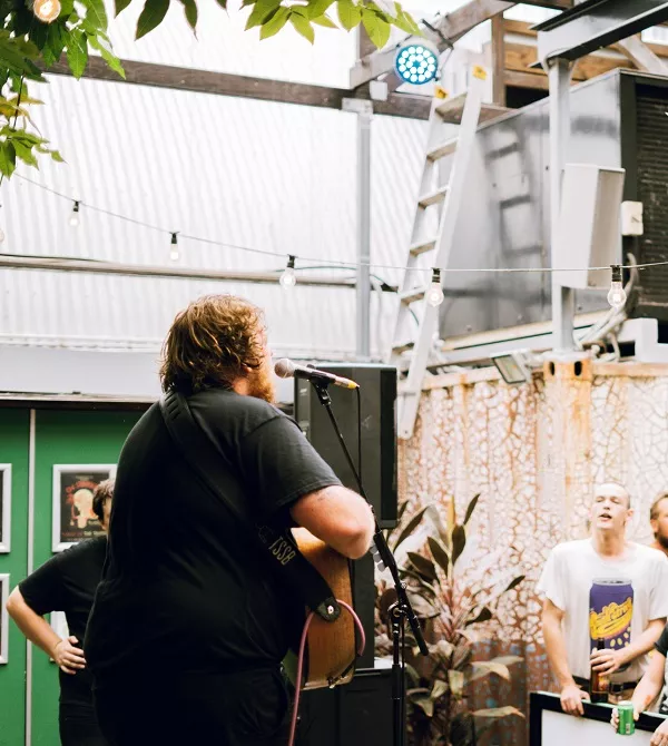 Wil Wagner performing at the Triffid 
