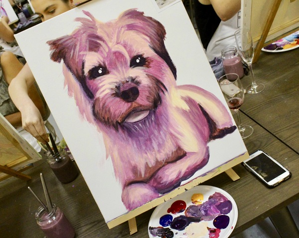 Image of painting of dog