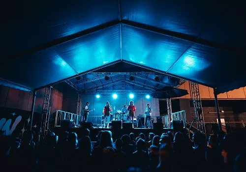Band performing on stage, credit: Dave Kan. 